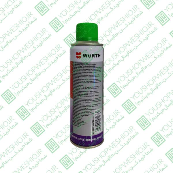 مکمل بنزین ورث 300 میلی لیتر درب فلزی 12 عددی | WURTH Octan Booster 300 mL - تصویر 3