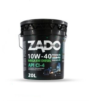 روغن موتور مگاتری دیزل برند زادو 10W-40 CI-4 (20 لیتری)