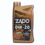 روغن موتور الترا آیس برند زادو 0W-20 SN تکی و کارتن 12 عدد (1 لیتری)