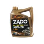 روغن موتور الترا آیس برند زادو 0W-20 SN تکی و کارتن 6 عدد (4 لیتری)
