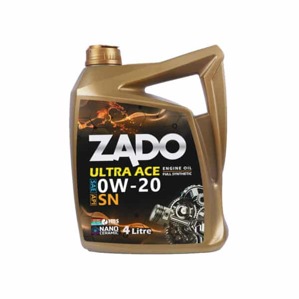 روغن موتور الترا آیس برند زادو 0W-20 SN تکی و کارتن 6 عدد (4 لیتری)