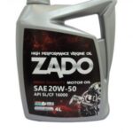 روغن موتور 4لیتری زادو سوپرمی 20W-50SL تکی و کارتن 6 عدد