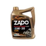 روغن موتور لانگ لایف برند زادو 5W-30 SN تکی و کارتن 6 عدد (4 لیتری)