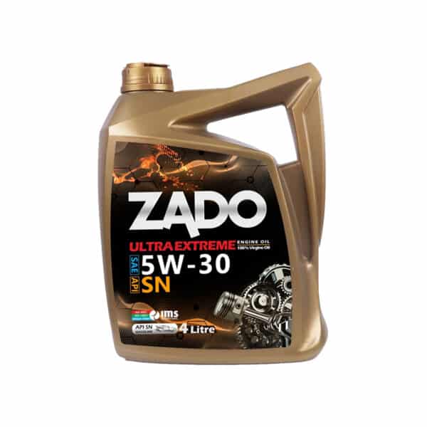 روغن موتور لانگ لایف برند زادو 5W-30 SN تکی و کارتن 6 عدد (4 لیتری)