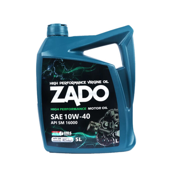 روغن موتور 5لیتری 10W-40SM اکسترا مکس برند زادو تکی و کارتن 4 عدد