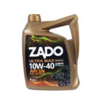 روغن موتور الترا مکس برند زادو 10W-40 SN تکی و کارتن 6 عدد (4 لیتری)