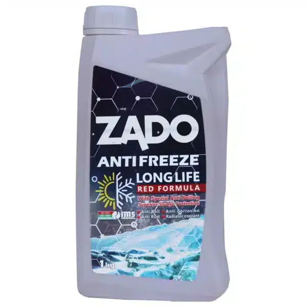 ضدیخ 1 کیلویی long life فرمول قرمز برند زادو تکی و کارتن 16 عددی ( 1 کیلویی )