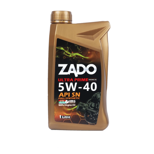روغن موتور الترا پرمیوم برند زادو 5W-40 SN تکی و کارتن 24 عدد (1 لیتری)