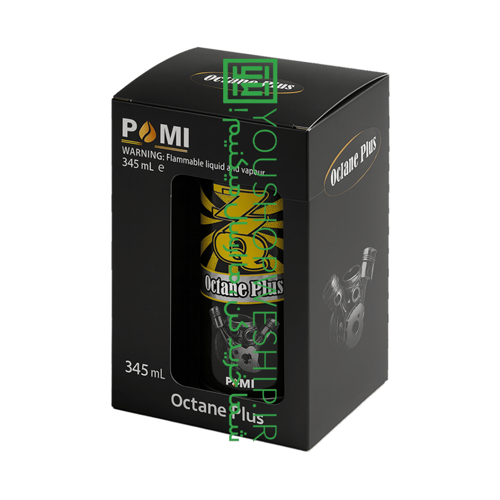 مکمل بنزین Q77 برند پومی 345 میلی لیتر بسته تکی و 16 عددی | Pomi Q77 Octan Booster 345 mL