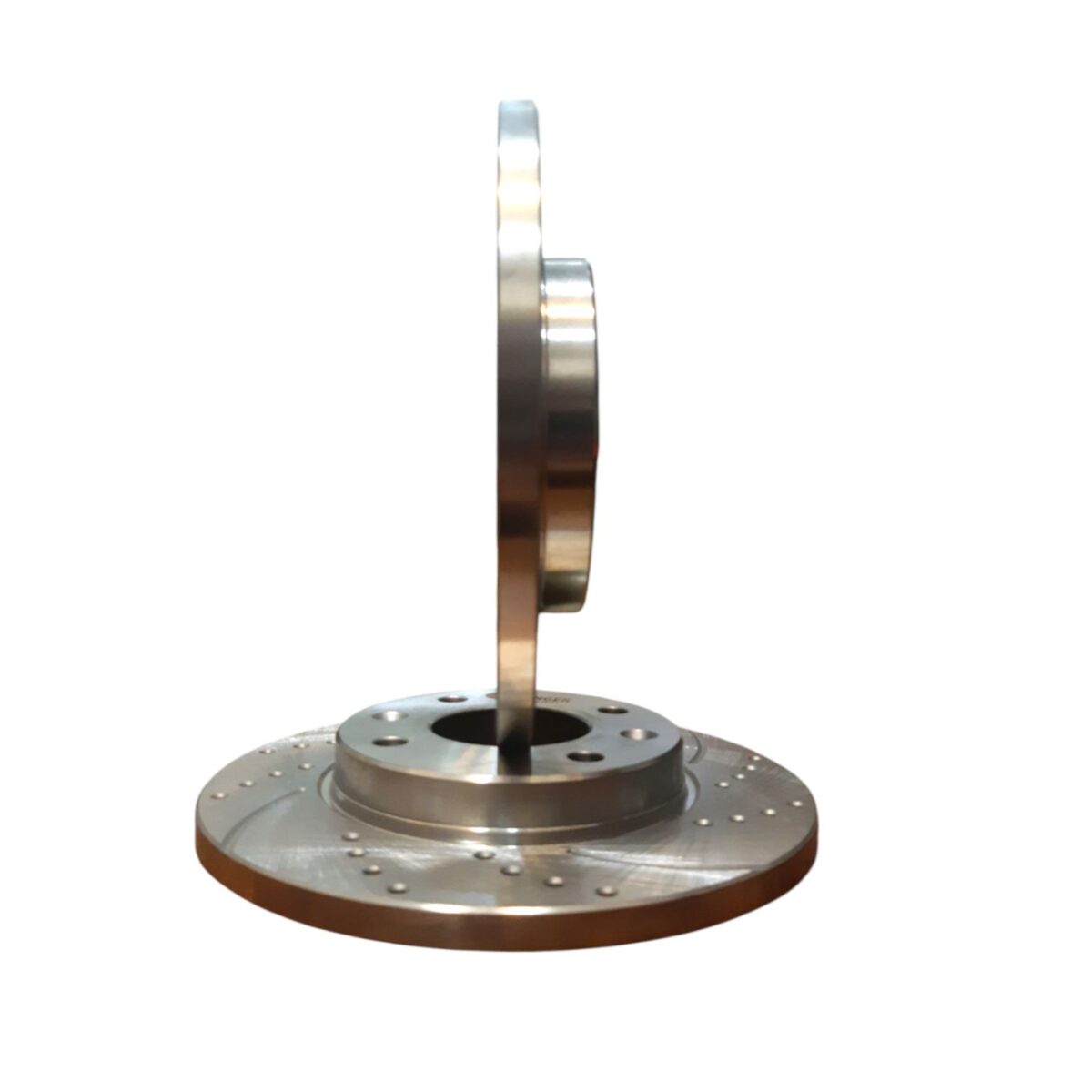 دیسک ترمز چرخ جلو سوراخ دار پژو 206 تیپ 2 روتینگر | front wheel brake disc Peugeot 206 Type 2 Rotinger