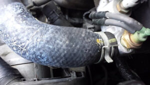 باد کردن شلنگ آب موتور