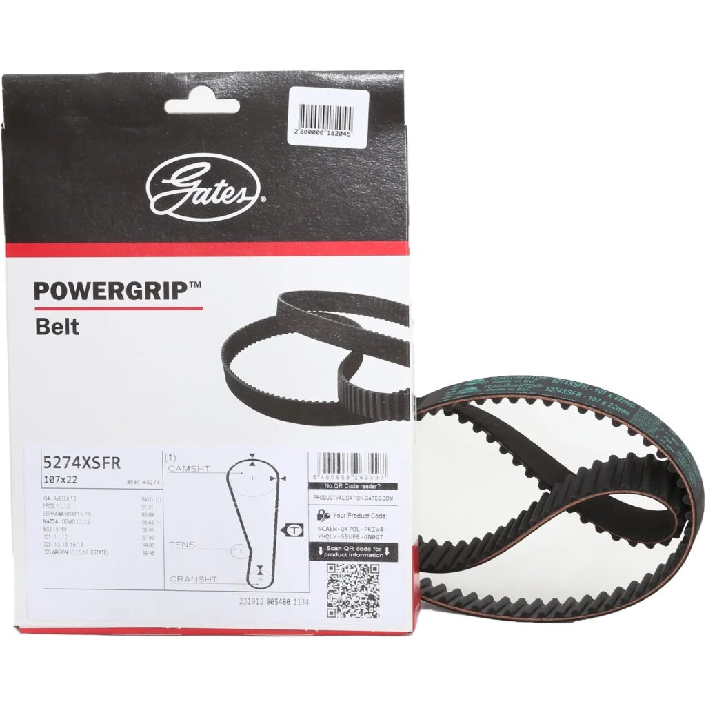 تسمه تایم پاورگریپ پراید 107 دندانه مناسب موتور تیبا , ساینا و کوییک