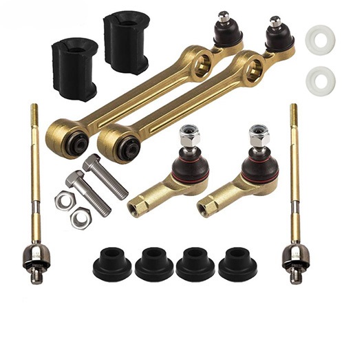 جلوبندی پراید ۱۴ تیکه با بوش فلزی و لاستیکی کیت امیرنیا