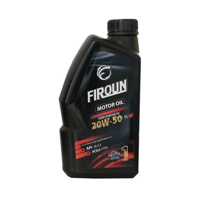 روغن موتور 20W-50SL برند فیرون 1 لیتری کارتن 1 عددی و 12 عددی | Engine oil 20W-50SL, Firon brand, 1 liters, carton of 1 and 12