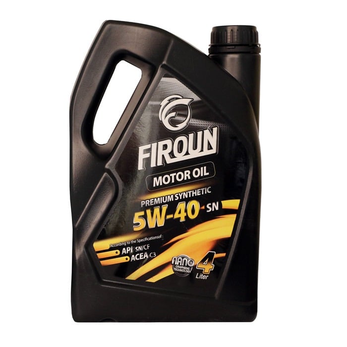 روغن موتور 5W-40SN برند فیرون 4 لیتری کارتن 1 عددی و 4 عددی | Engine oil 5W-40SN, Firon brand, 4 liters, carton of 1 and 4