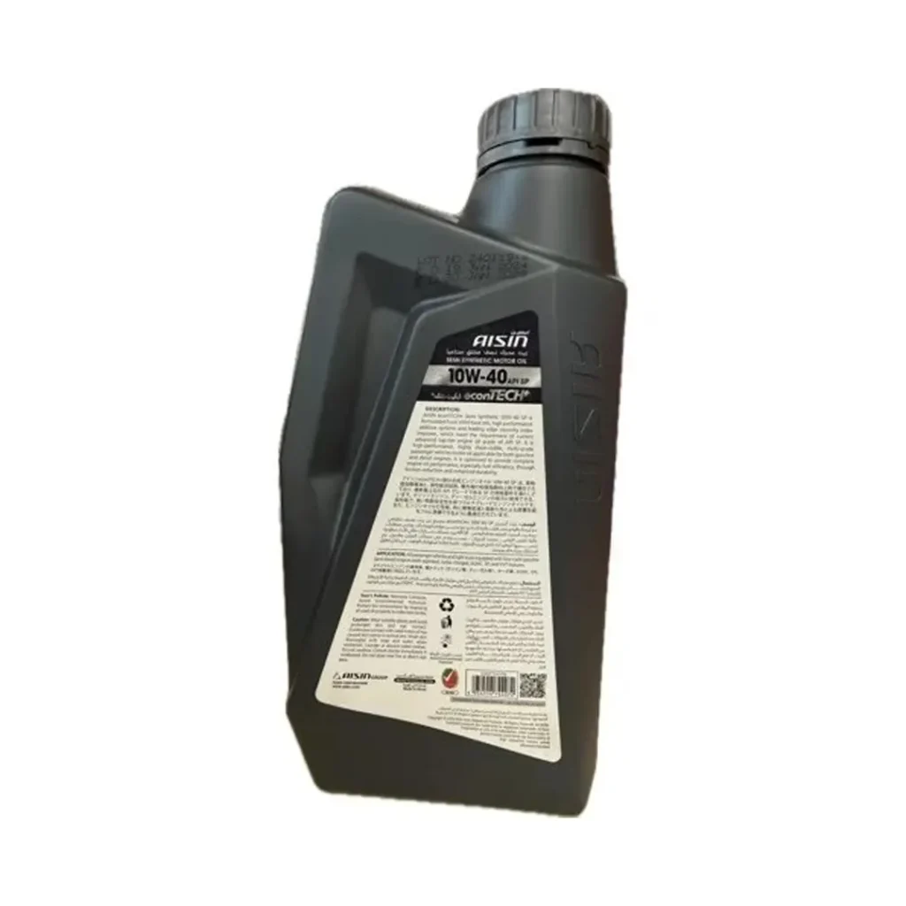 نمای پشت روغن موتور10W-40SP